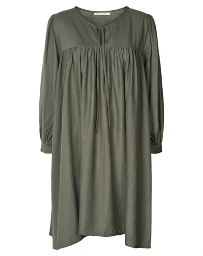 Rabens Saloner - Elda Cotton Full Sleeve Kjole - Macadan
